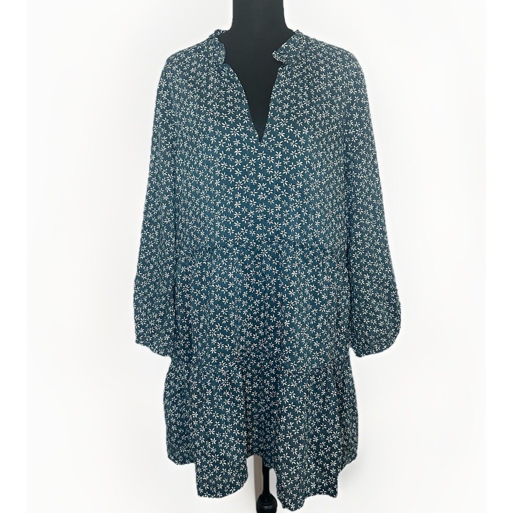 Vineyard Vines Teal Mini Dress with White Floral Print